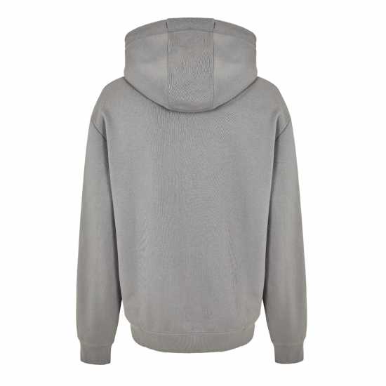Hugo Boss Hugo Logo Hoodie Open Grey 