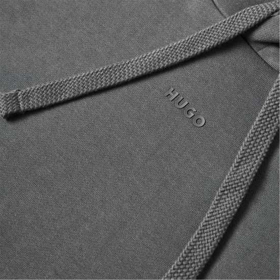 Hugo Boss Hugo Logo Hoodie Open Grey 