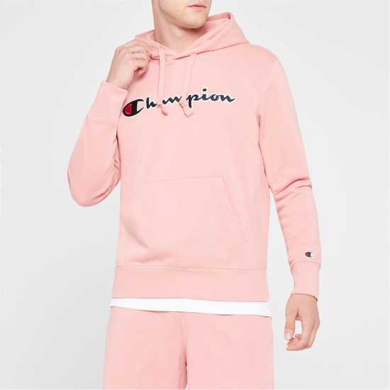 Champion Basic Logo Hoodie Pink PS092 Мъжки суитчъри и блузи с качулки