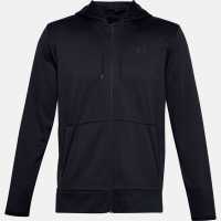 Under Armour Fleece Full Zip Hoodie Mens Black Мъжки полар