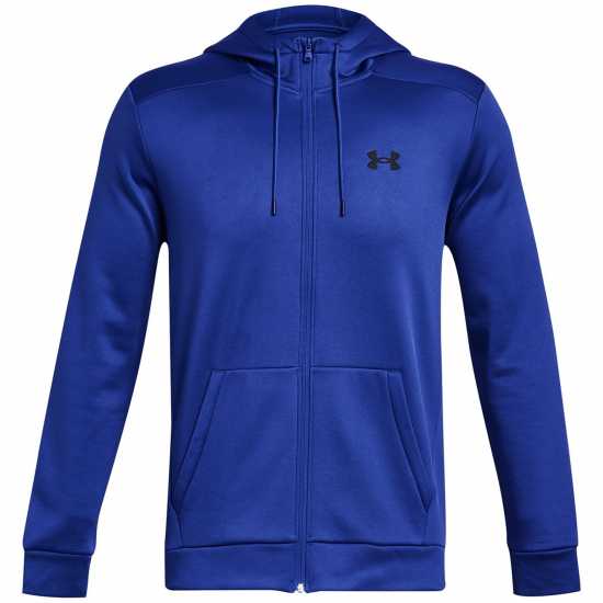 Under Armour Fleece Full Zip Hoodie Mens Blue Мъжки суитчъри и блузи с качулки