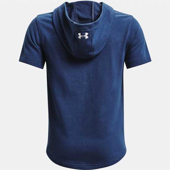 Under Armour Project Rock Terry Short Sleeve Hoodie Junior  Детски суитчъри и блузи с качулки