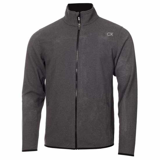 Calvin Klein Golf Klein Golf Planet Zip Fleece Charcoal - Мъжки суитчъри и блузи с качулки
