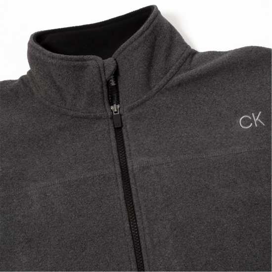 Calvin Klein Golf Klein Golf Planet Zip Fleece Charcoal - Мъжки суитчъри и блузи с качулки