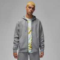 Air Jordan Essentials Men's Full-Zip Fleece Hoodie Въглероден/Бял Мъжки суитчъри и блузи с качулки