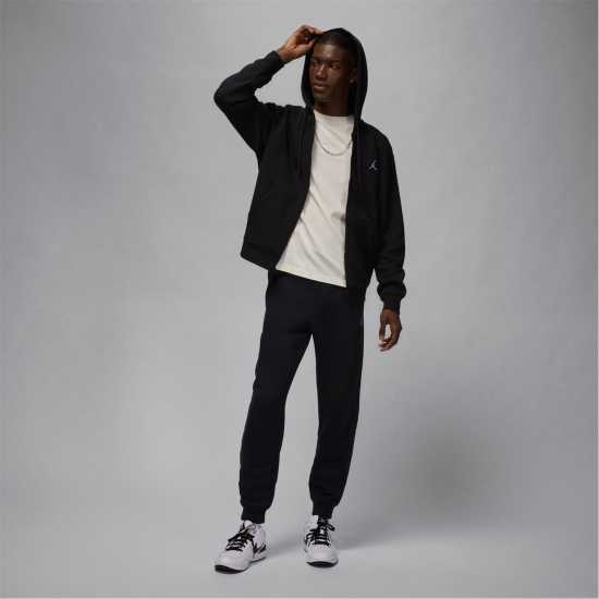 Air Jordan Essentials Men's Full-Zip Fleece Hoodie Черно/Бяло Air Jordan Essentials Men's Full-Zip Fleece Hoodie Черно/Бяло