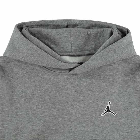 Nike Air Jordan Fleece Hoodie Junior Boys Carbon Heather Детски суитчъри и блузи с качулки