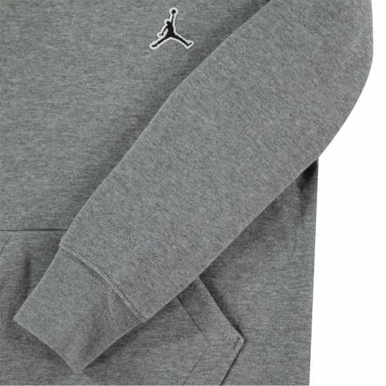 Nike Air Jordan Fleece Hoodie Junior Boys Carbon Heather Детски суитчъри и блузи с качулки