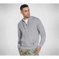 Skechers Go Walk Zip Hoodie Mens Grey Мъжки суитчъри и блузи с качулки