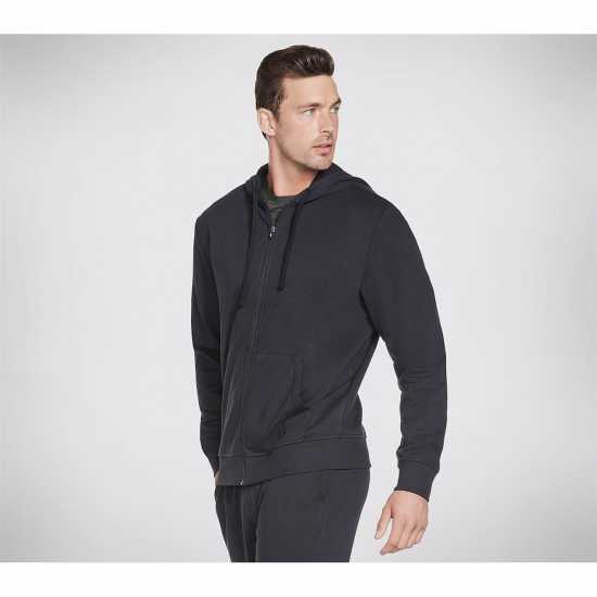Skechers Go Walk Zip Hoodie Mens Черно Мъжки суитчъри и блузи с качулки