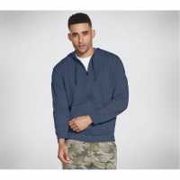 Skechers Go Walk Zip Hoodie Mens Морска синьо 