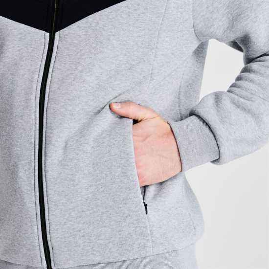 Everlast Premium Zip Hoodie Mens Сив марл Everlast Premium Zip Hoodie Mens Сив марл