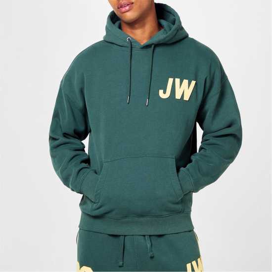 Jack Wills Felt Applique Hoodie  Мъжки суитчъри и блузи с качулки