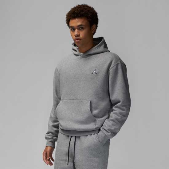 Air Jordan Essential Men's Fleece Pullover Hoodie Въглероден/Бял Мъжки суитчъри и блузи с качулки