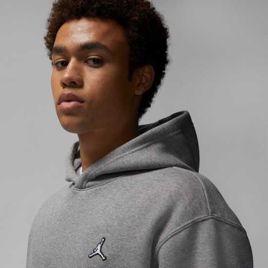Air Jordan Essential Men's Fleece Pullover Hoodie Въглероден/Бял Мъжки суитчъри и блузи с качулки