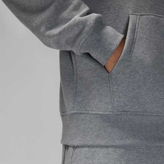 Air Jordan Essential Men's Fleece Pullover Hoodie Carbon/White Мъжки суитчъри и блузи с качулки