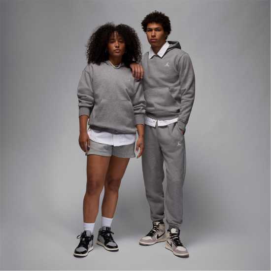 Air Jordan Essential Men's Fleece Pullover Hoodie Въглероден/Бял Мъжки суитчъри и блузи с качулки