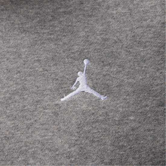 Air Jordan Essential Men's Fleece Pullover Hoodie Карбоново сиво/Бяло Мъжки суитчъри и блузи с качулки