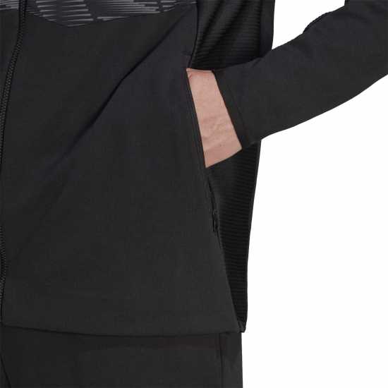 Adidas Gameday Full Zip Hoodie Mens Black Мъжки суитчъри и блузи с качулки