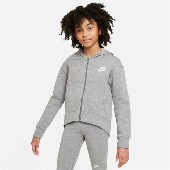Детски суитчъри и блузи с качулки Nike Sportswear Club Fleece Big Kids' (Girls') Full-Zip Hoodie Nike Sportswear Club Fleece Big Kids' (Girls') Full-Zip Hoodie Детски суитчъри и блузи с качулки