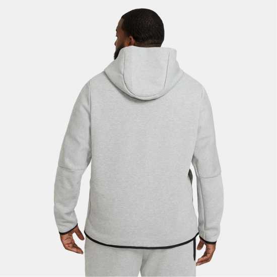 Nike Tech Fleece Hoodie Mens Сиво H / Черно Мъжки суитчъри и блузи с качулки