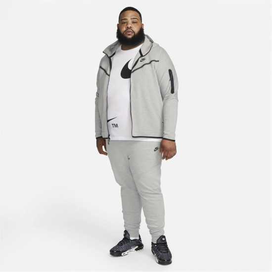 Nike Tech Fleece Hoodie Mens Сиво H / Черно Мъжки суитчъри и блузи с качулки