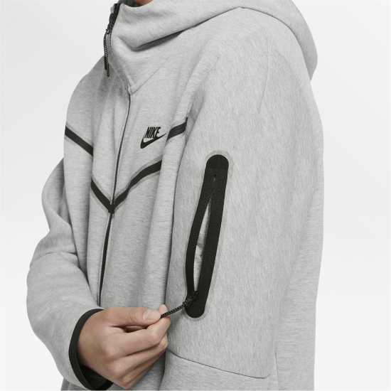Nike Tech Fleece Hoodie Mens Сиво H / Черно Мъжки суитчъри и блузи с качулки