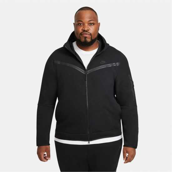 Мъжки суитчъри и блузи с качулки Nike Tech Fleece Hoodie Mens Черно Nike Tech Fleece Hoodie Mens Черно Мъжки суитчъри и блузи с качулки