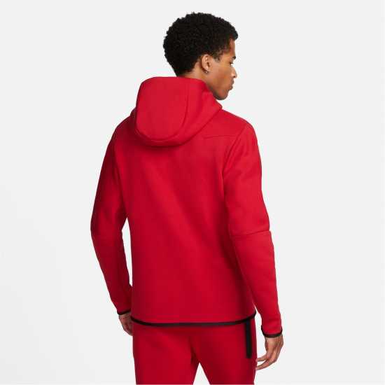 Мъжки суитчъри и блузи с качулки Nike Tech Fleece Hoodie Mens GYM RED/BLACK Nike Tech Fleece Hoodie Mens GYM RED/BLACK Мъжки суитчъри и блузи с качулки