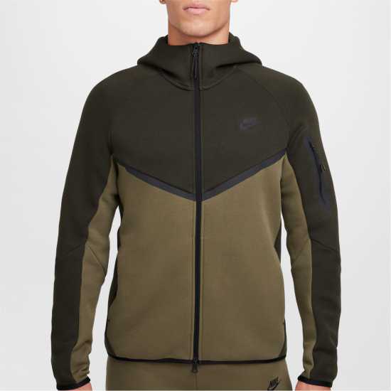 Мъжки суитчъри и блузи с качулки Nike Tech Fleece Hoodie Mens Олива/Черно Nike Tech Fleece Hoodie Mens Олива/Черно Мъжки суитчъри и блузи с качулки