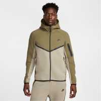 Nike Tech Fleece Hoodie Mens Зелен/Сив/Черен Мъжки суитчъри и блузи с качулки