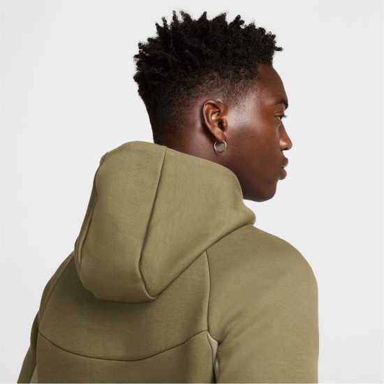 Мъжки суитчъри и блузи с качулки Nike Tech Fleece Hoodie Mens Зелен/Сив/Черен Nike Tech Fleece Hoodie Mens Зелен/Сив/Черен Мъжки суитчъри и блузи с качулки