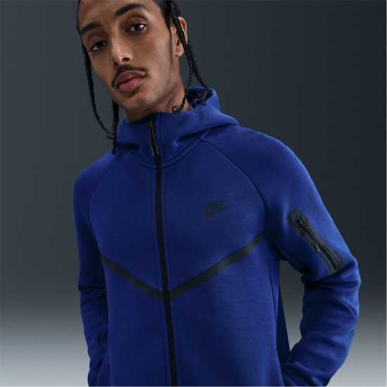 Nike Tech Fleece Hoodie Mens Royal Мъжки суитчъри и блузи с качулки