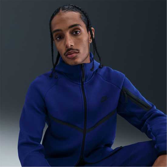 Nike Tech Fleece Hoodie Mens Royal Мъжки суитчъри и блузи с качулки