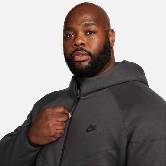 Nike Tech Fleece Hoodie Mens Сиво/Черно Мъжки суитчъри и блузи с качулки