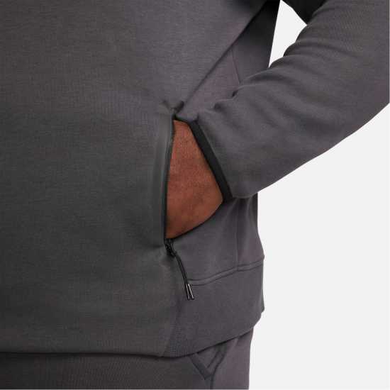 Nike Tech Fleece Hoodie Mens Сиво/Черно Мъжки суитчъри и блузи с качулки