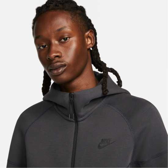 Nike Tech Fleece Hoodie Mens Сиво/Черно Мъжки суитчъри и блузи с качулки