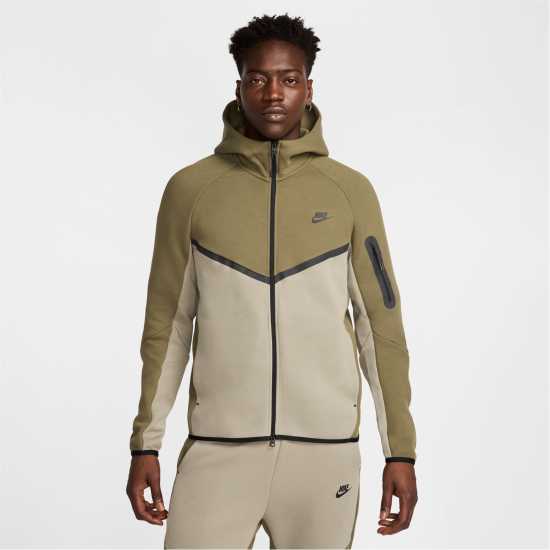 Nike Tech Fleece Hoodie Mens Olive/Army Мъжки суитчъри и блузи с качулки