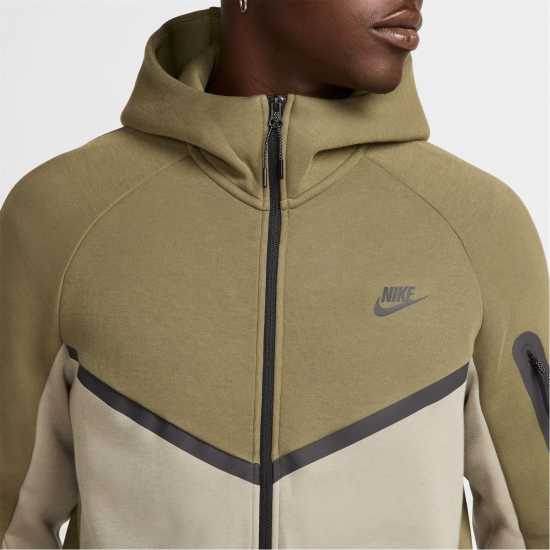 Nike Tech Fleece Hoodie Mens Olive/Army Мъжки суитчъри и блузи с качулки