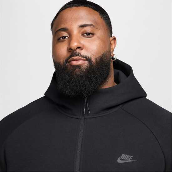 Мъжки суитчъри и блузи с качулки Nike Tech Fleece Hoodie Mens Черно/Сиво Nike Tech Fleece Hoodie Mens Черно/Сиво Мъжки суитчъри и блузи с качулки