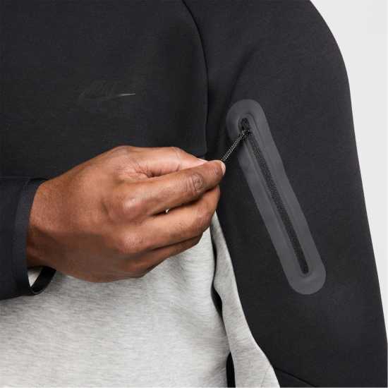 Мъжки суитчъри и блузи с качулки Nike Tech Fleece Hoodie Mens Черно/Сиво Nike Tech Fleece Hoodie Mens Черно/Сиво Мъжки суитчъри и блузи с качулки