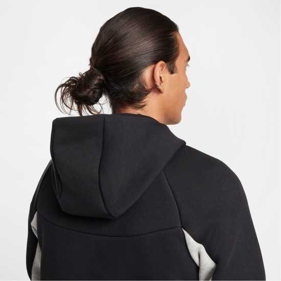 Мъжки суитчъри и блузи с качулки Nike Tech Fleece Hoodie Mens Черно/Сиво Nike Tech Fleece Hoodie Mens Черно/Сиво Мъжки суитчъри и блузи с качулки