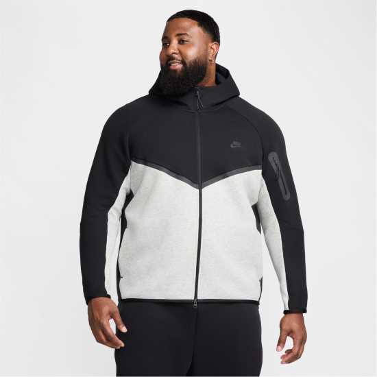 Мъжки суитчъри и блузи с качулки Nike Tech Fleece Hoodie Mens Черно/Сиво Nike Tech Fleece Hoodie Mens Черно/Сиво Мъжки суитчъри и блузи с качулки