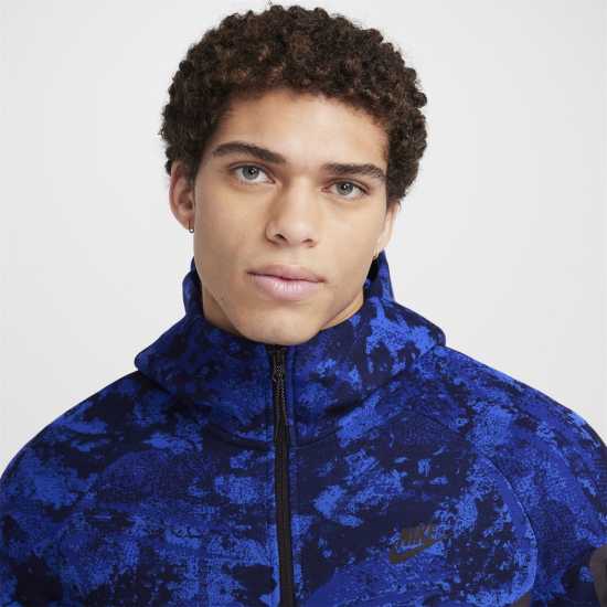 Мъжки суитчъри и блузи с качулки Nike Tech Fleece Hoodie Mens Синьо/Черно Камуфлаж Nike Tech Fleece Hoodie Mens Синьо/Черно Камуфлаж Мъжки суитчъри и блузи с качулки