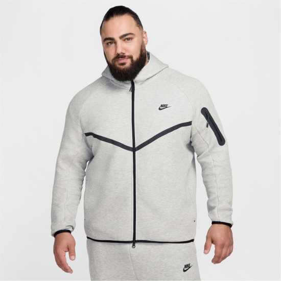 Мъжки суитчъри и блузи с качулки Nike Tech Fleece Hoodie Mens Сива Хизър Nike Tech Fleece Hoodie Mens Сива Хизър Мъжки суитчъри и блузи с качулки