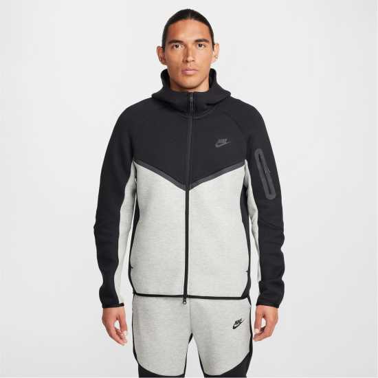 Мъжки суитчъри и блузи с качулки Nike Tech Fleece Hoodie Mens Black/Grey CB Nike Tech Fleece Hoodie Mens Black/Grey CB Мъжки суитчъри и блузи с качулки