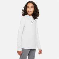 Nike Dri-FIT Academy Big Kids' Pullover Soccer Hoodie Platinum Детски суитчъри и блузи с качулки