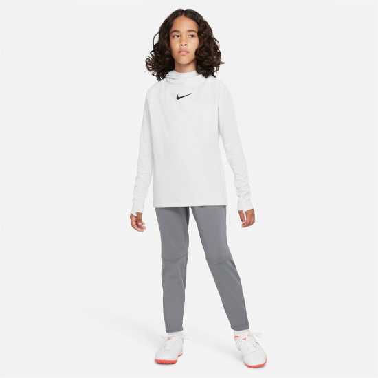 Nike Dri-FIT Academy Big Kids' Pullover Soccer Hoodie Platinum Детски суитчъри и блузи с качулки