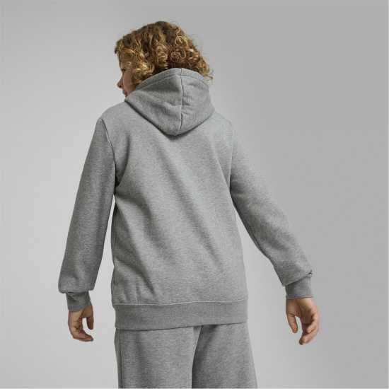 Puma Logo Hoodie Junior Boys Сиво Детски суитчъри и блузи с качулки