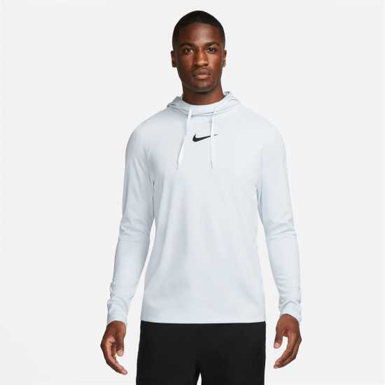 Nike Dri-FIT Academy Men's Pullover Soccer Hoodie Platinum Мъжки суитчъри и блузи с качулки